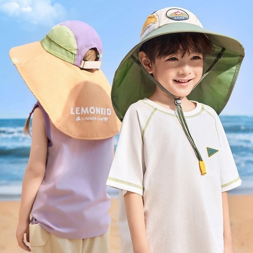 Neck Flap Summer Hat Polyester Wide Brim Hat Sun Protection Hat Beach Wear - Zdjęcie 8 z 17
