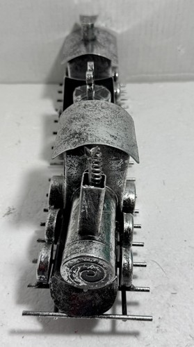 Handmade Metal Train 3 Wagons With Gifts On Railway Track Rare - Picture 7 of 10