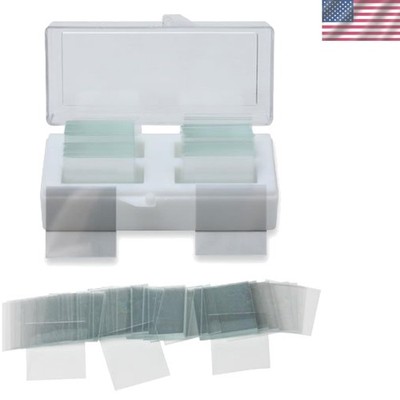 Thick Glass Microscope Cover Slips 22x22mm - 200 Pack for Clear Observations