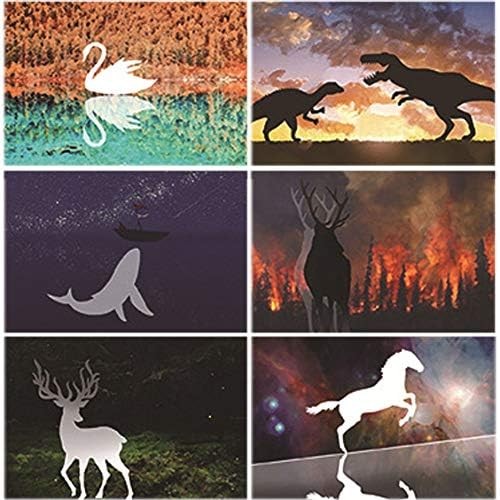 12PCS Animal Plastic Stencils Reusable Journaling Drawing Template for... - Picture 6 of 6