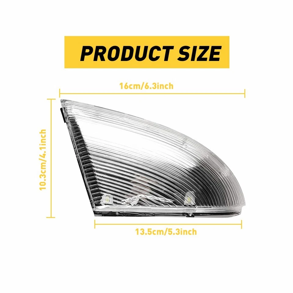 Left Mirror Turn Signal Puddle Indicator Light Lamp For 2010-2014 DODGE RAM 2500 - Image 2 of 4