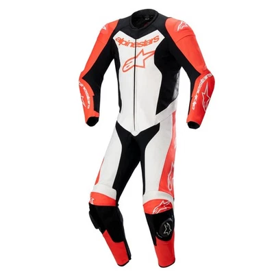 Alpinestars Gp Forcer Lurv Combi Cuir 1tlg ( Rouge/Blanc/Noir ) Taille : 52 - Photo 1/2
