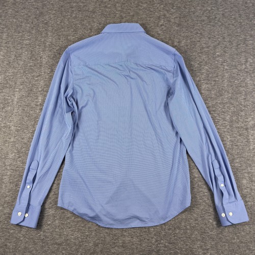 Rhone Shirt Mens Small Blue Performance Tech Stretch Button Down Long Sleeve - Picture 9 of 10