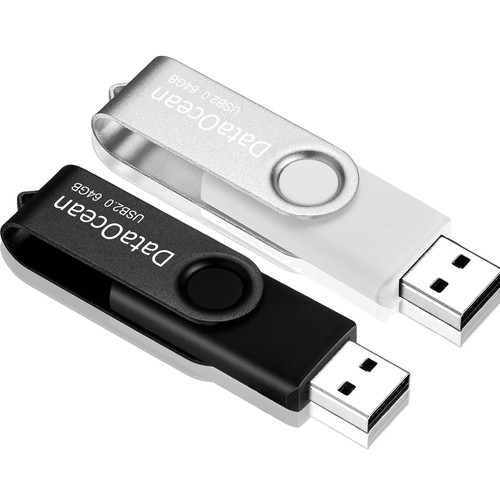 USB-Stick, 64GB, USB 2.0, Daten, Speicher, USB-Sticks, High Speed, 2 Stück, s... - Bild 1 von 2