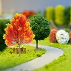  3 PCS Miniatur Herbstbaum Miniaturbaummodell Modelleisenbahnbäume