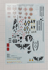 Warhammer 40k Imperial Knights Bits Imperial Knights Transfer Sheet 2018