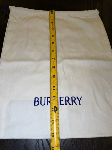 Burberry Drawstring White Dust Bag 12” x 14” Travel Store - Picture 6 of 6