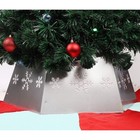 Metal Christmas Tree Ring, Christmas Tree Collar with Printed Snowflake, Will...