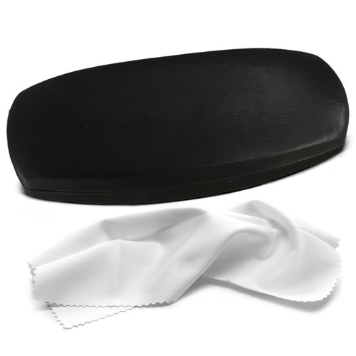Hard Shell Glasses Case – Medium Brushed Eyeglass Case with Microfiber Cloth - Bild 2 von 29