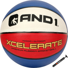 Xcelerate Rubber Basketball: Official Regulation Size 7 29.5 Streetball, Made