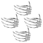  4pcs Halloween Serviettenringe Neuheit Dekorative Esstisch Ghost Palm Serviette