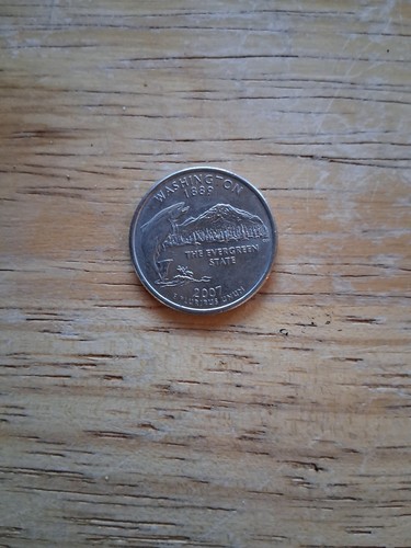 2007 WASHINGTON STATE QUARTER P MARK - Picture 1 of 2