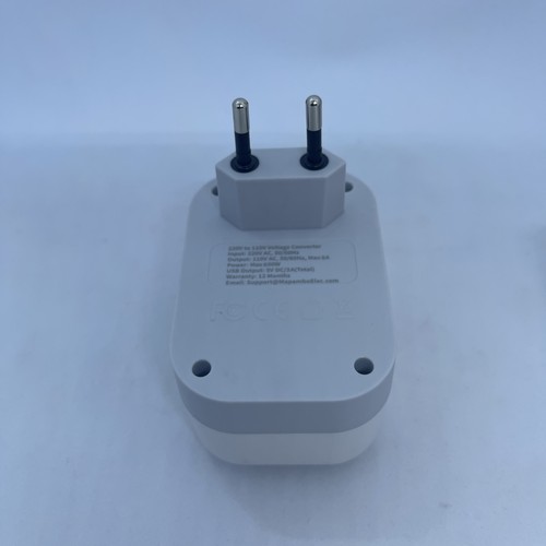 Mapambo 220V a 110V CA Convertidor de Voltaje Europeo Adaptador de Viaje Caja - Imagen 4 de 9