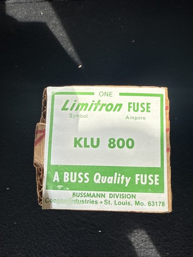 Fusible Bussmann KLU-800 Amp Limitron Clase L 800A 600V -  - Imagen 1 de 3