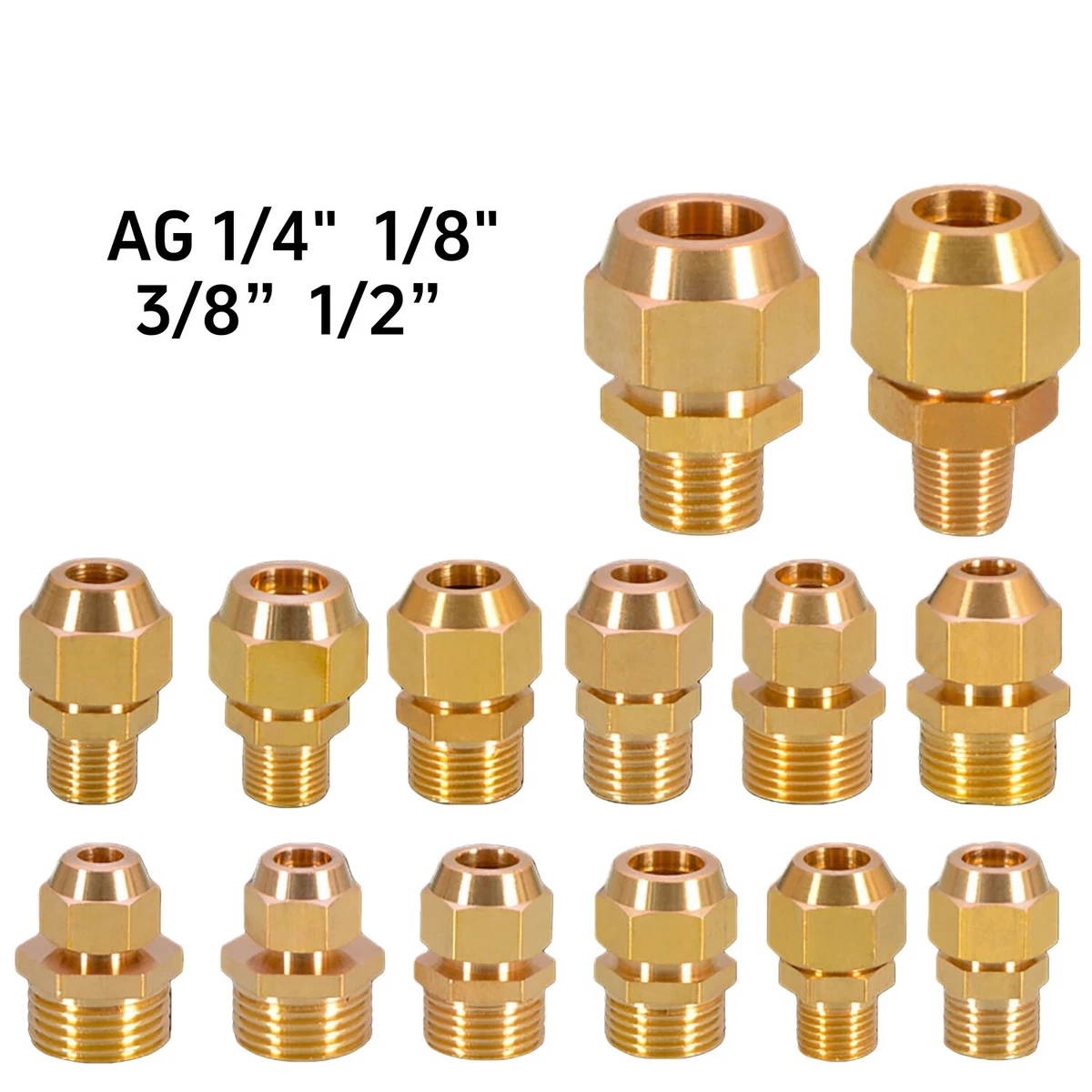 Kupferrohr-Kupplung 8 Mm, Gerade, C X C, Lötanschluss – 5 Stück, Für Klima, Kühlung, Sanitär