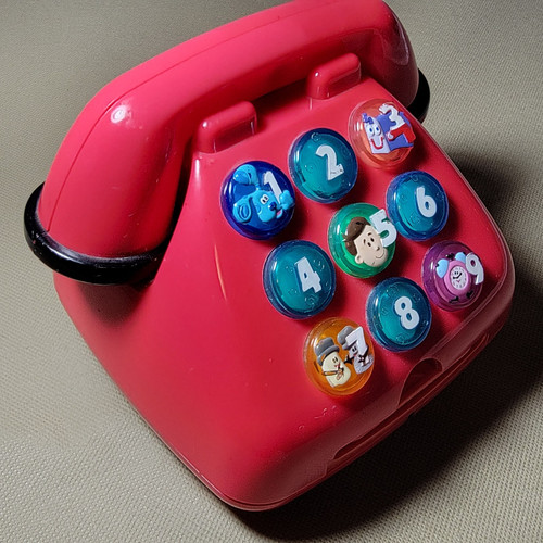 Vintage 1999 Blue's Clues Phone Friends Talking Electronic Telefon Mattel RAR - Bild 4 von 13
