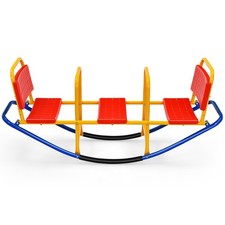 Costway Kids Teeter Totter Outdoor Teeter Totter Gift for Children Boys Girl
