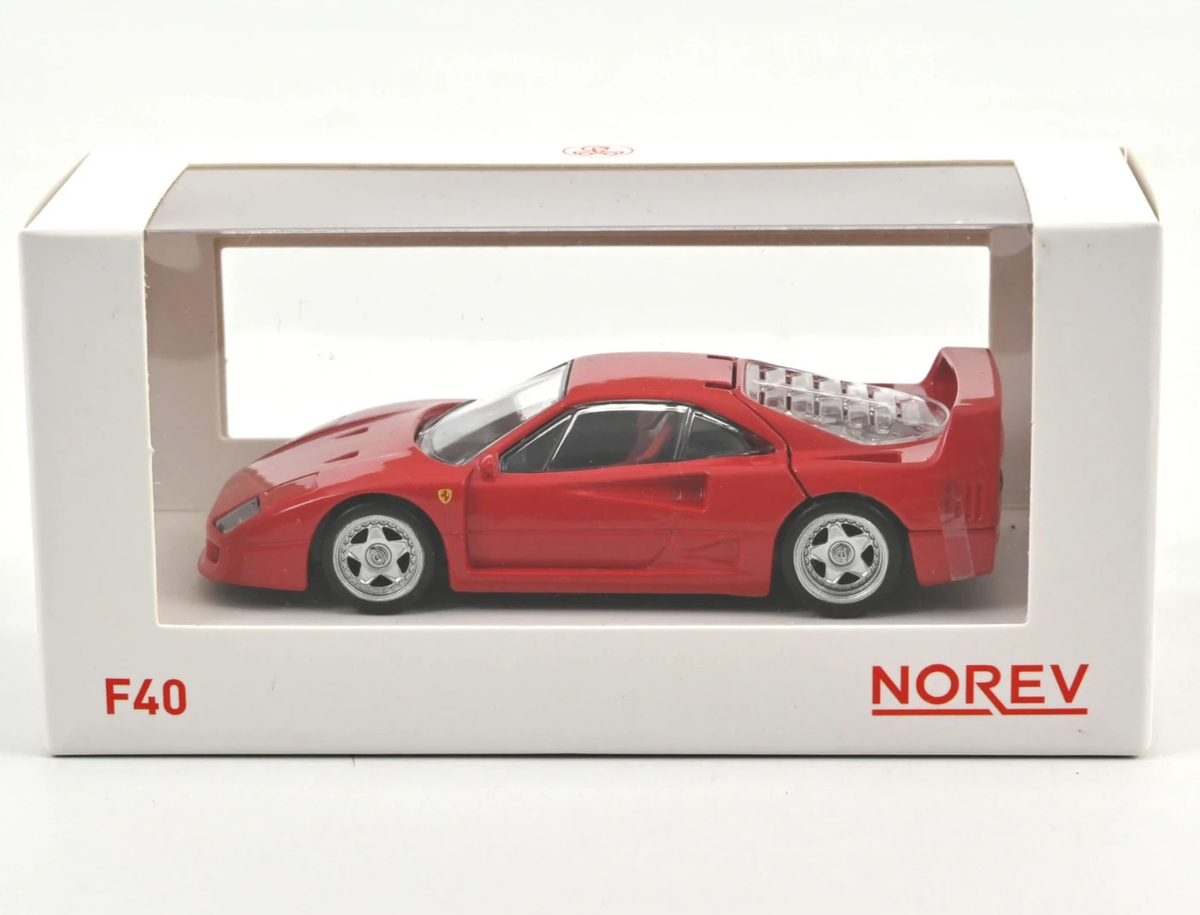 Norev Jet Car 1/43 Ferrari F40 w/ Opening Hood European Imported