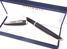Wunderschön Kugelschreiber Tintenroller Kugel Waterman Carene Blau Dark Matt Neu