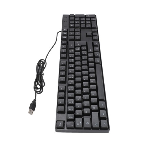 K1800 Minority Language Keyboard 104 Keys 4.2ft Cable Ergonomic Design USB Wired - Picture 23 of 24