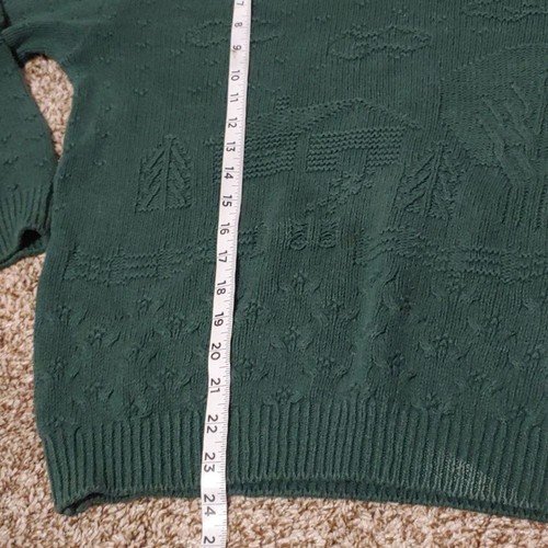 VTG Northern Reflections Parkhurst Green Knit Sweater Unisex Size Small - Picture 4 of 6