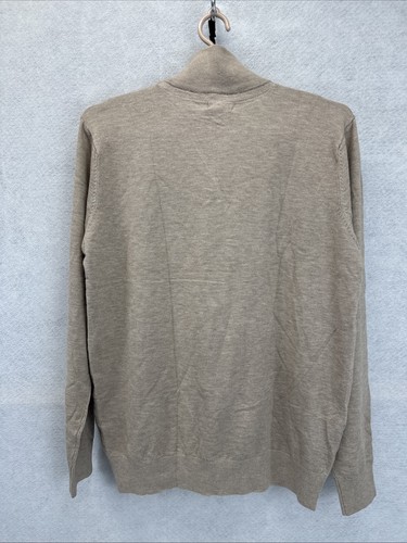 Projek Raw Men's Half-Zip Knitted Sweater Size L Beige - Bild 4 von 6