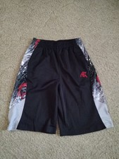 And1 Basketball Shorts Youth Size XL 14-16 Side Pockets Black  Gray