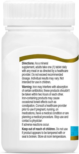 21st Century Slow Release Iron Tablets, 60 Count (Pack 60 of 3)  - Bild 8 von 8