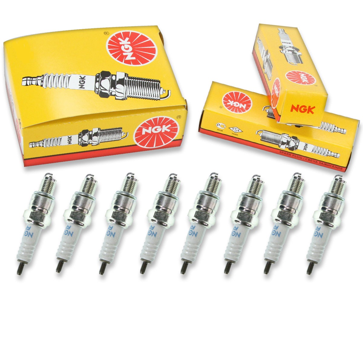 8pcs NGK 7223 Standard CR7HS Motorcycle Spark Plug Tune Up Kit Set ht