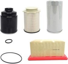 Set of 4 Fuel Filter Water Separator & Oil Filter Set & Filter for 6.7L 2500 35