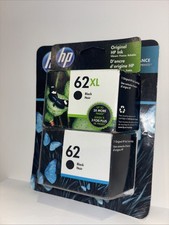 HP C2P05AN 62XL & Black 62 High Yield Ink Cartridges Sealed -Both EXPIRED 2022
