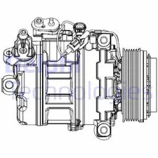 Kompressor, Klimaanlage PAG 46 CS20547 DELPHI für BMW 3 Touring 3 1 3 Coupe 5 6