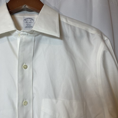 Brooks Brothers Regent Dress Shirt Mens 15.5-34 Non-Iron Supima Cotton NWT - Picture 2 of 7