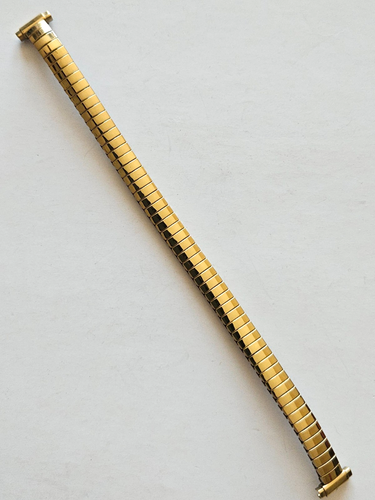 6 mm - Correa de reloj elástica de metal para mujer - dorada - Imagen 3 de 4