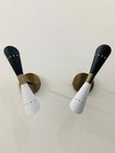 Mid Century Brass Wall Sconce Pair Italian Diablo Bedside Lamps Home Decor Item