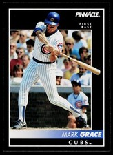 1992 Pinnacle #136 Mark Grace Chicago Cubs