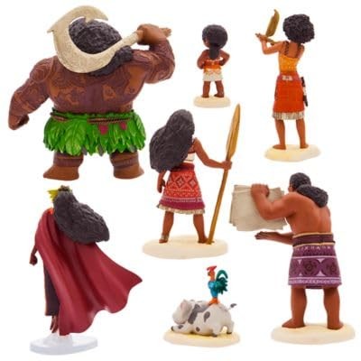 Moana 2 Deluxe Figuren Spielset mit 7 geformten Disney Figuren für Kinder - Bild 2 von 3