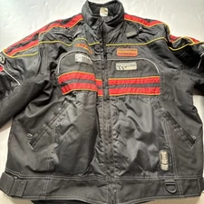 Vtg CHOKO DESIGN Pro Racing Snowmobile Waterproof Jacket Men Sz 2XL Thermolite