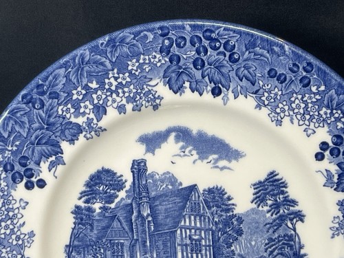 Wedgewood Queen’s Ware Salatteller Romantisch England Blau Huddington Court 8,25” - Bild 10 von 20