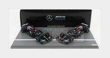 1:43 SPARK Mercedes Gp Set F1 #44 + #77 Abu Dhabi Gp 2021 Hamilton Bottas S7860