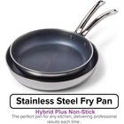 Viking 3-Ply Non Stick Frying Pans 2-Piece Hybrid Plus Stainless Steel 9.5 & 11"