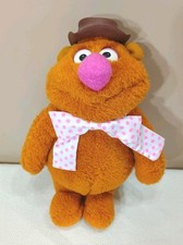 Vintage Fisher Price Fozzie Bear With Hat Jim Henson 14" Muppet Plush Doll 851