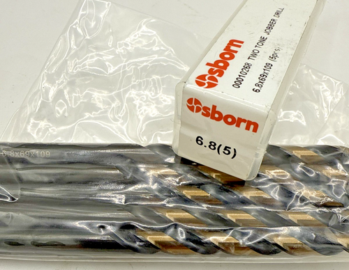 Taladro Jobber de dos tonos Osborn 6,8 mm 00010268 x 5 - Imagen 2 de 2