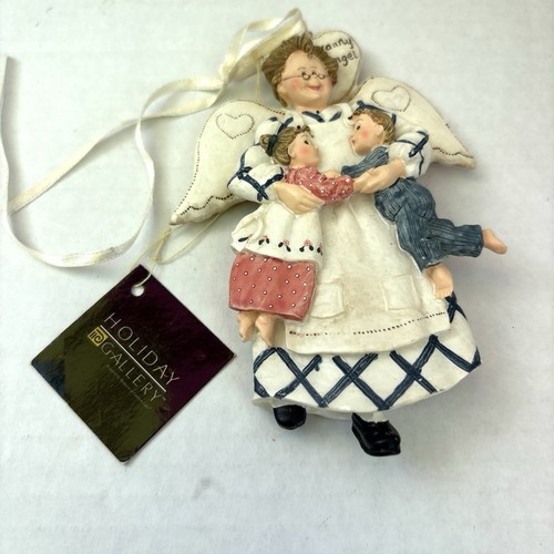 Holiday Gallery SANDI GORE EVANS COLLECTIBLE PORCELAIN  1996 -My Granny Angel 5" - Picture 1 of 7