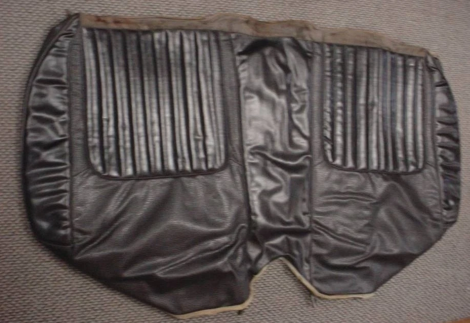 Used Black 1967 1968 Mercury Cougar XR-7 Rear Seat Covers Foto 3 de 4