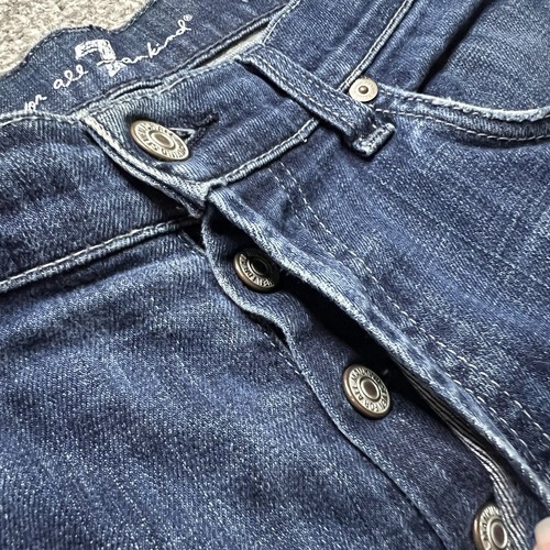 7 for All Mankind A PKT Relaxed Jeans Men's 33x32 Blue Denim Straight Button Fly - Picture 3 of 10