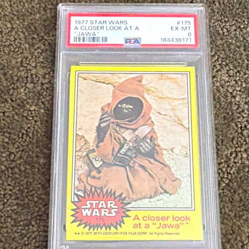 1977 Topps Star Wars #175 A closer look at a "Jawa" — PSA 6