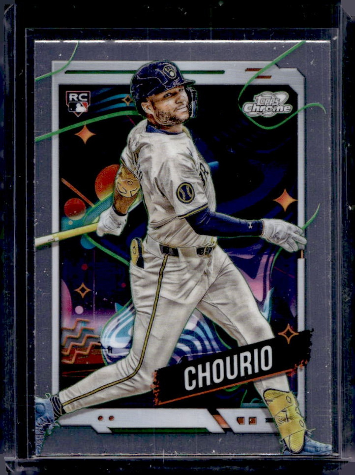 2024 Topps Cosmic Chrome Jackson Chourio RC Rookie #179 Brewers