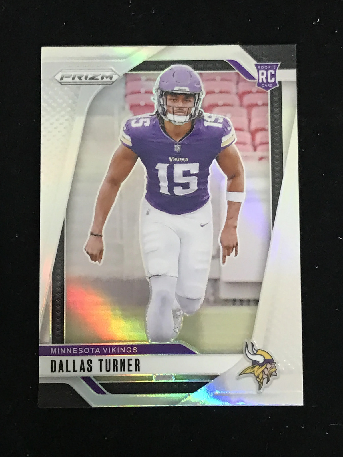2024 Panini Prizm Rookie Sliver Prizm Card #324 Dallas Turner Vikings -GL12