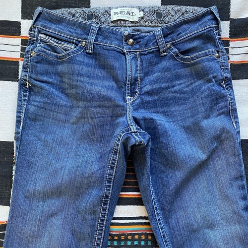 Jeans Ariat R.E.A.L tiro perfecto rosa corte bota. Western Wear. Talla grande 35/32. - Imagen 3 de 10